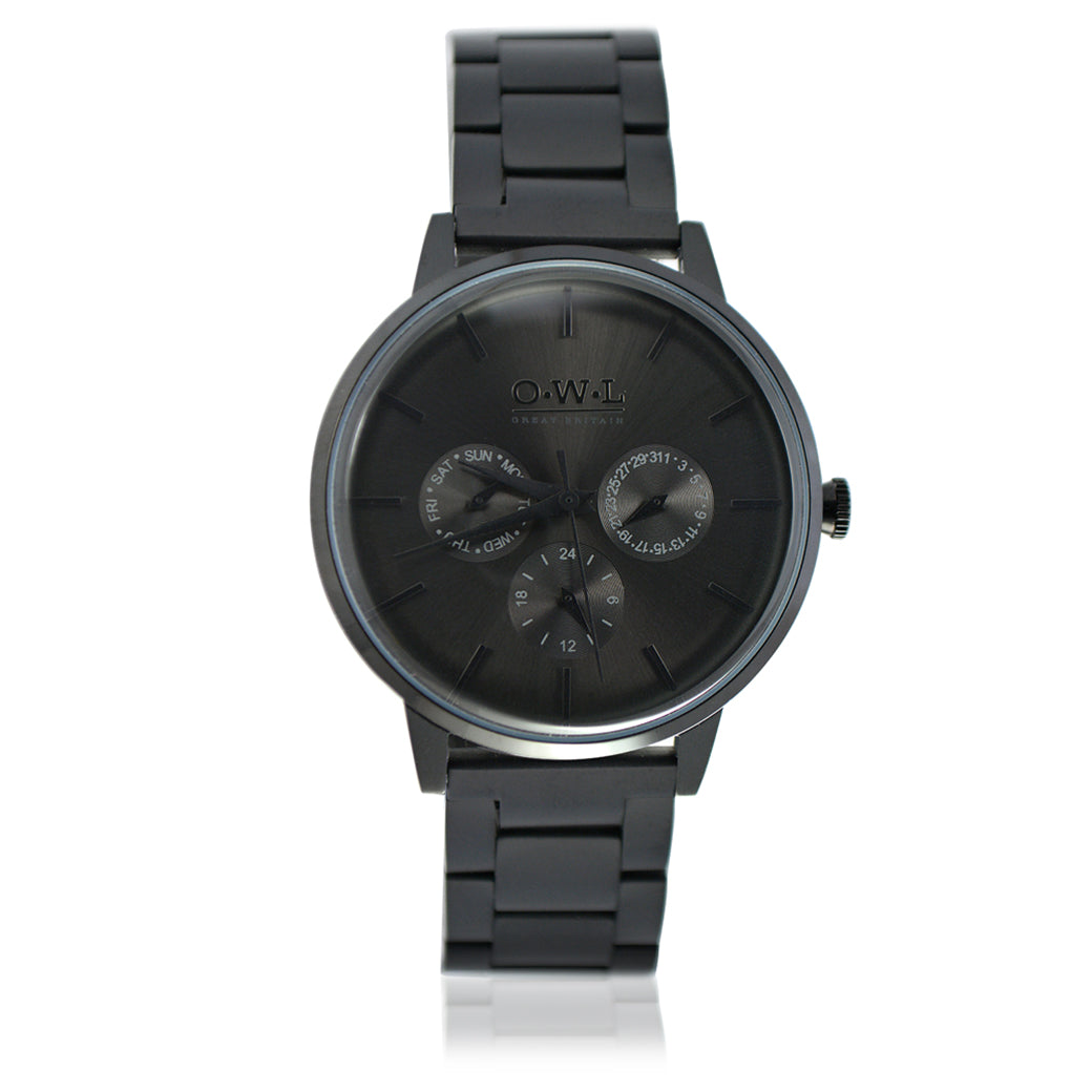 PEMBREY BLACK BRACELET CHRONOGRAPH WATCH
