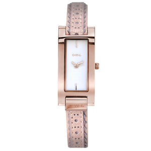 BROMPTON ROSE GOLD CASE WITH A SOFT PINK BROGUE STRAP - OWL watches