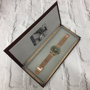 BRANCASTER STEEL & SHELL WHITE DIAL & STEEL MESH STRAP WATCH - OWL watches