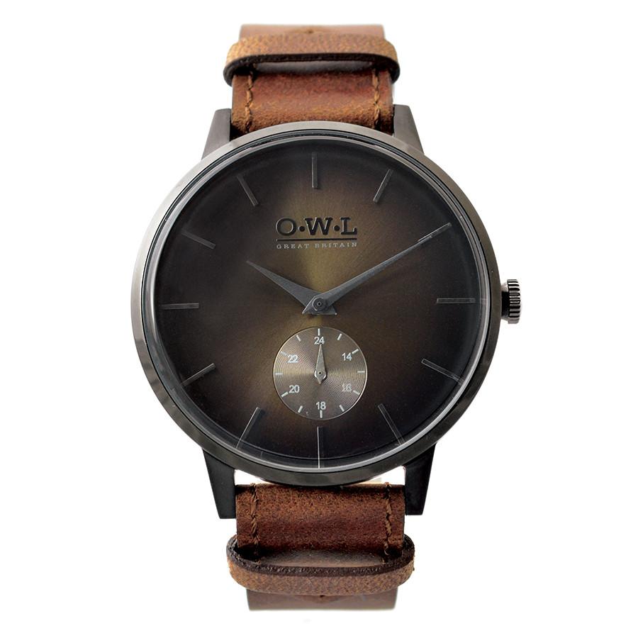 FILTON GENTLEMAN'S TAN LEATHER STRAP WATCH - OWL watches