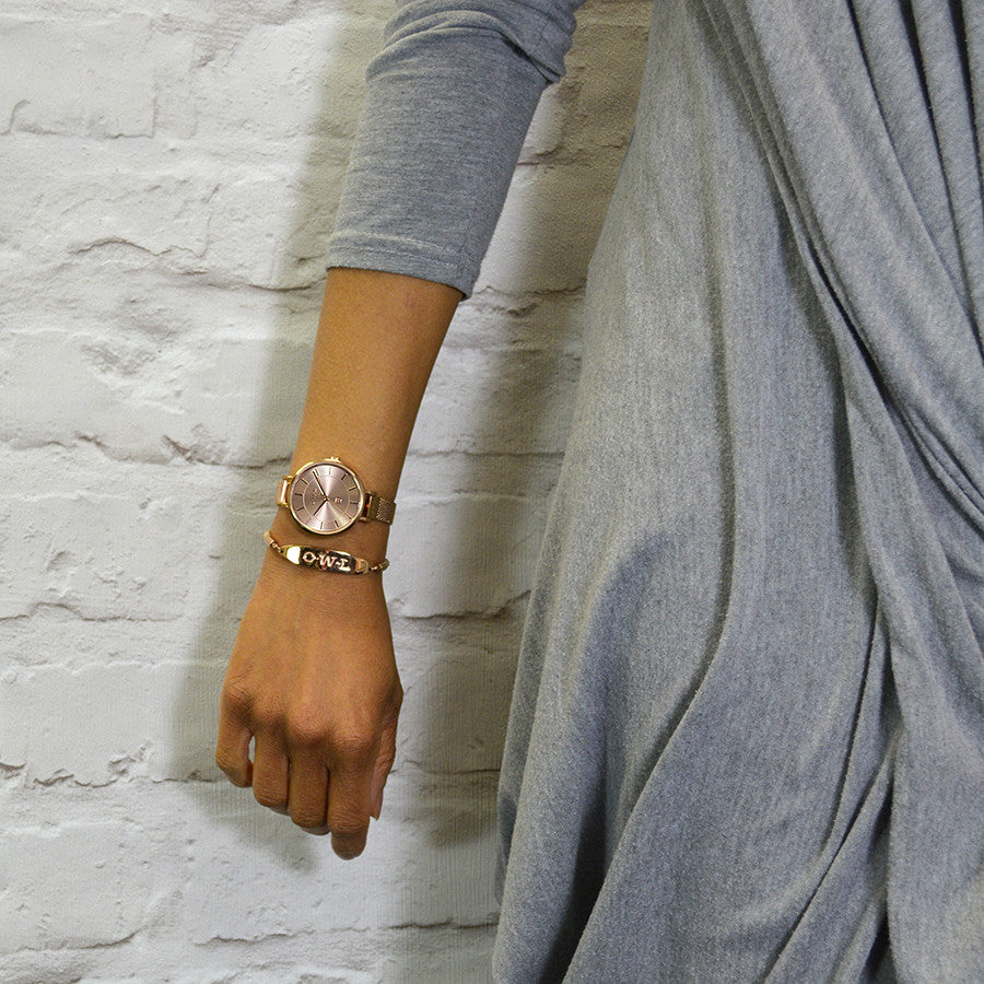 GLASTONBURY FRIENDSHIP BRACELET JADE AND GOLD - OWL watches