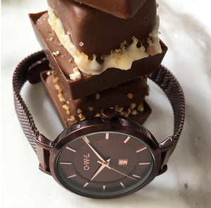 LEDBURY CHOCOLATE MESH WATCH - OWL watches