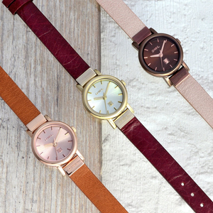 ASCOT CHOCOLATE AND NUDE LEATHER LADIES WATCH - OWL watches